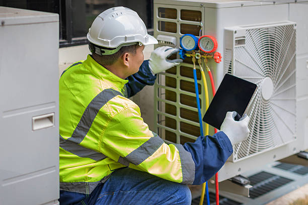 Professional Air Duct Cleaning technician working in Autaugaville, AL